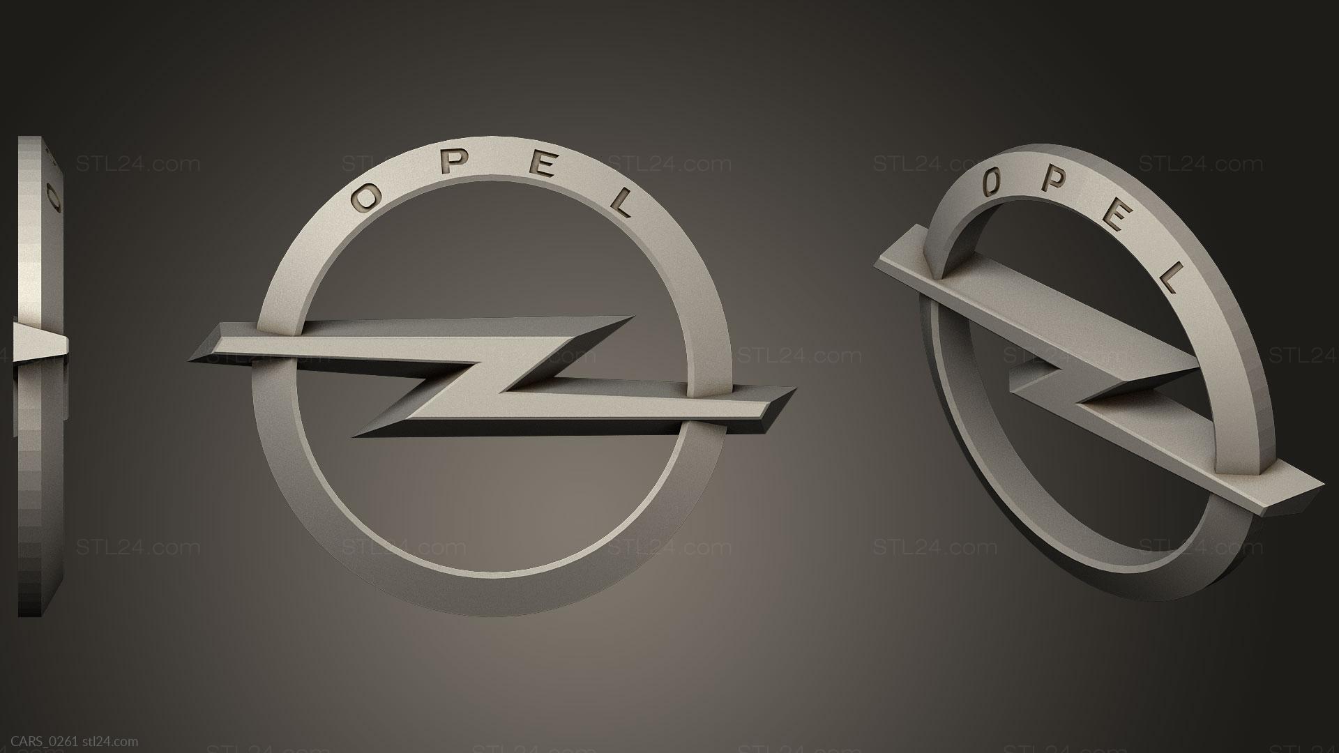 Opel Logo by Frikarte3D, Download free STL model